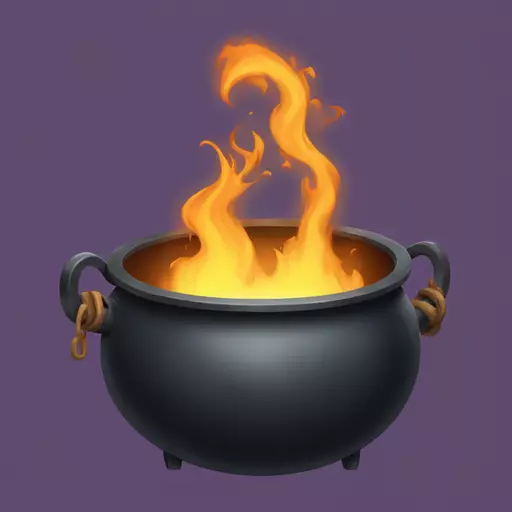 witch cauldron emoji