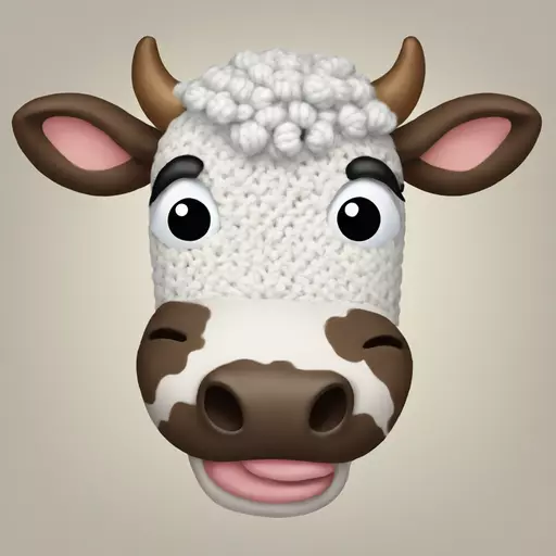cow crochet emoji