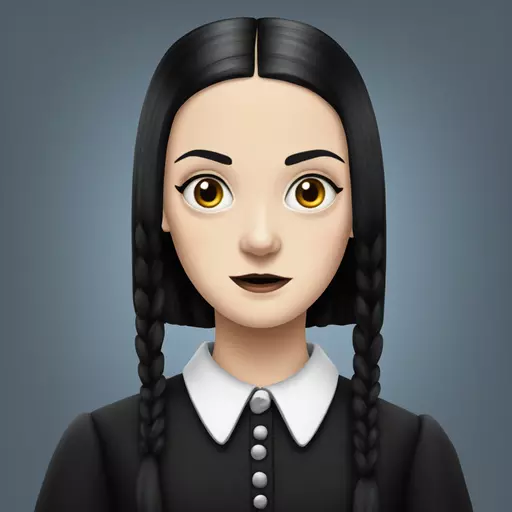  Wednesday Addams emoji