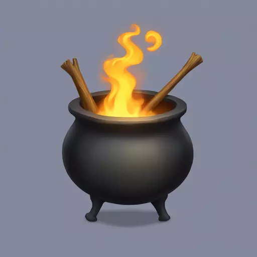 witch cauldron emoji
