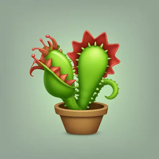 Venus flytrap emoji