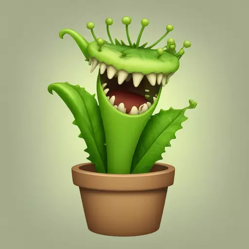 Venus flytrap emoji