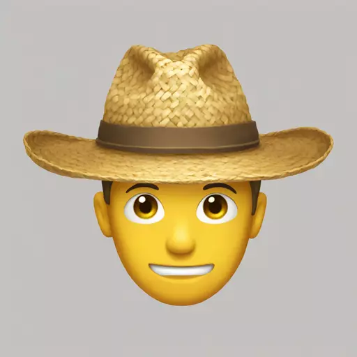 straw hat emoji