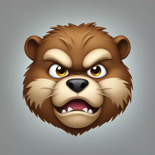 angry beaver emoji