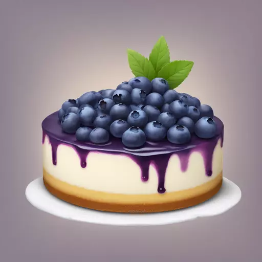 blueberry cheesecake emoji