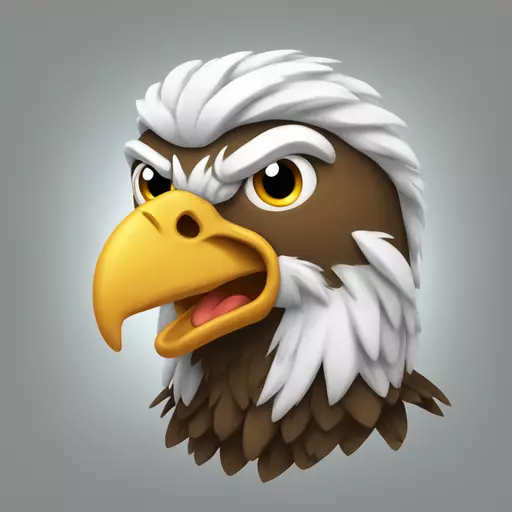 Hot eagle emoji