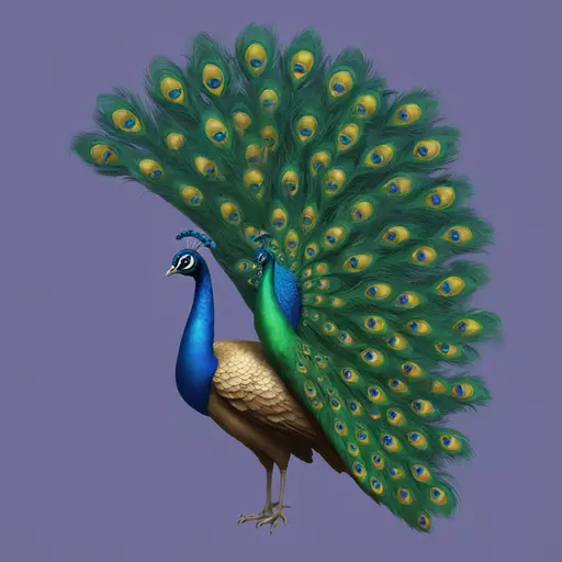 Peacock and 🤌 combine but without people the hand emoji with peacock feathers emoji