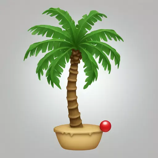 santa palm tree emoji