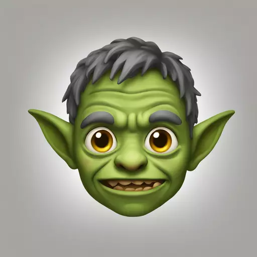 a goblin emoji