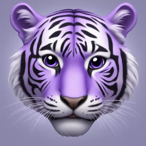 Purple tiger emoji