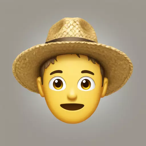 straw hat emoji