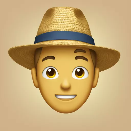 straw hat emoji