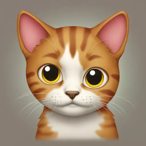 Filipino cat with red fur emoji