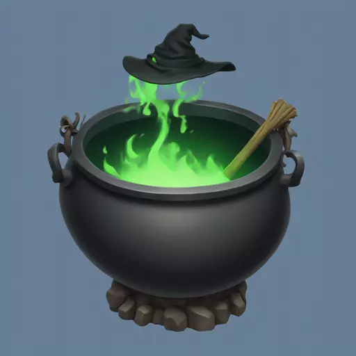 witch cauldron emoji