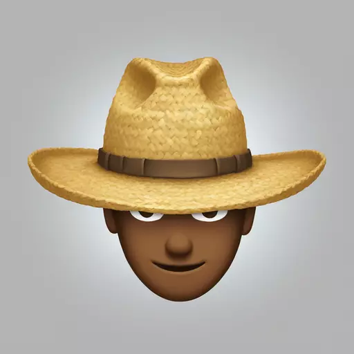straw hat emoji