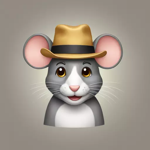 mouse with hat emoji