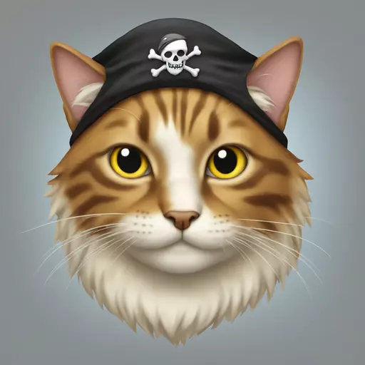 cat pirate emoji