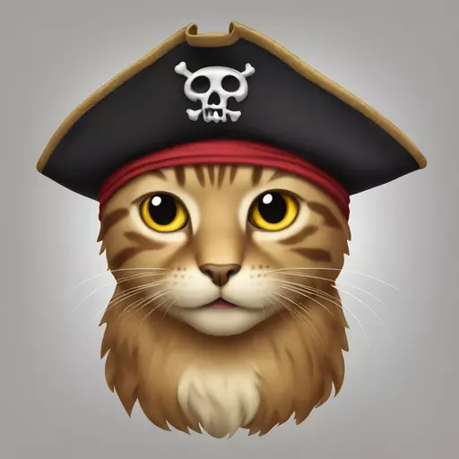 cat pirate emoji