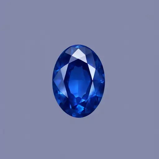 sapphire oval gem emoji