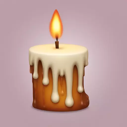 melting candle emoji