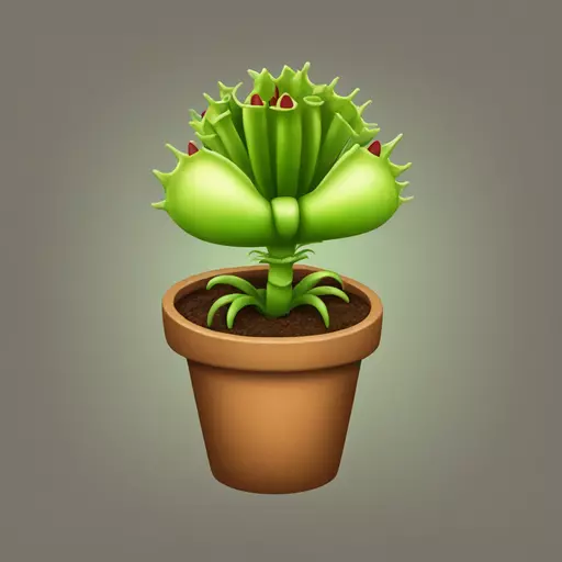 Venus flytrap emoji