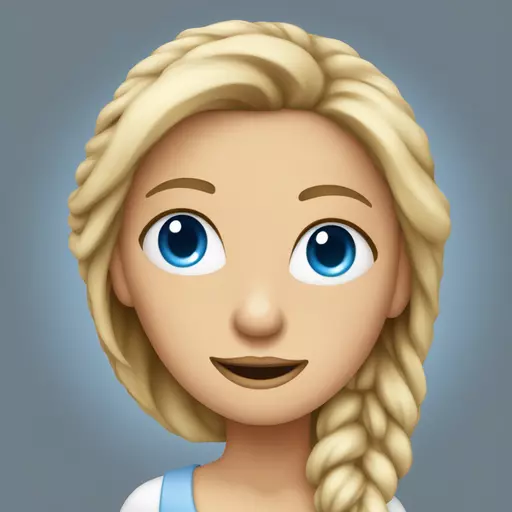 schwarzhaarige Frau mit blauen Augen emoji