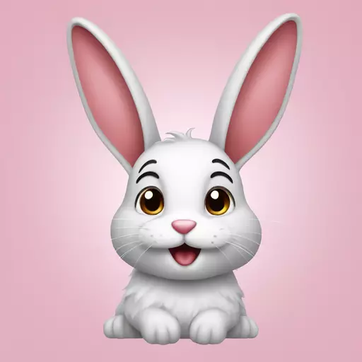 Lovestruck rabbit emoji