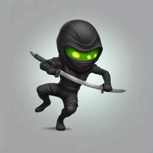 Alien ninja emoji