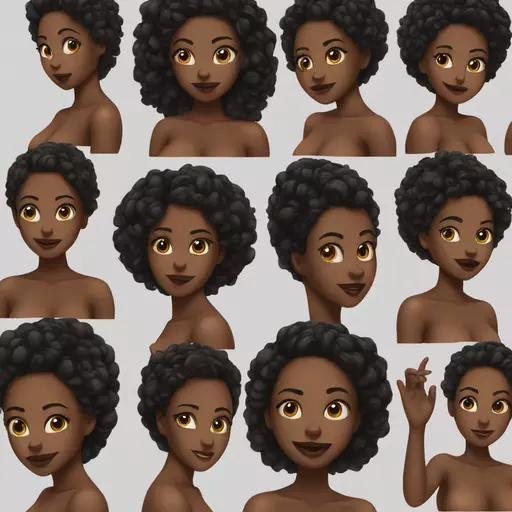 black girl big boob emoji topless  emoji