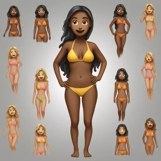girl in bikini emoji