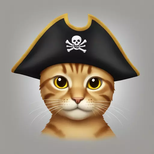 cat pirate emoji