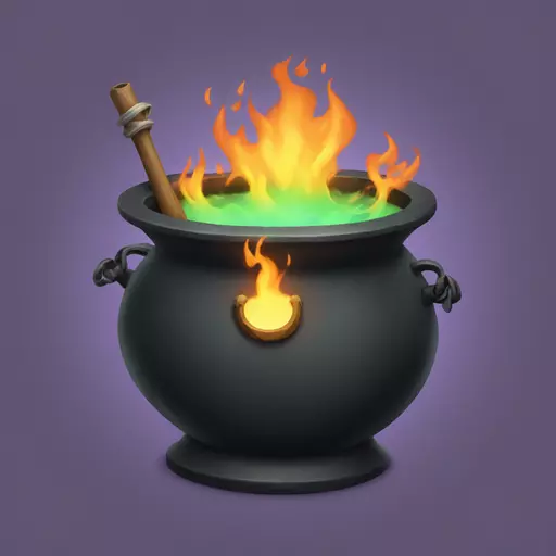 witch cauldron emoji