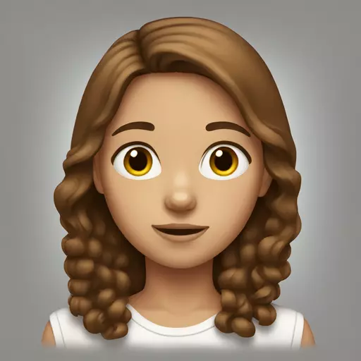 girl with brown hair emoji