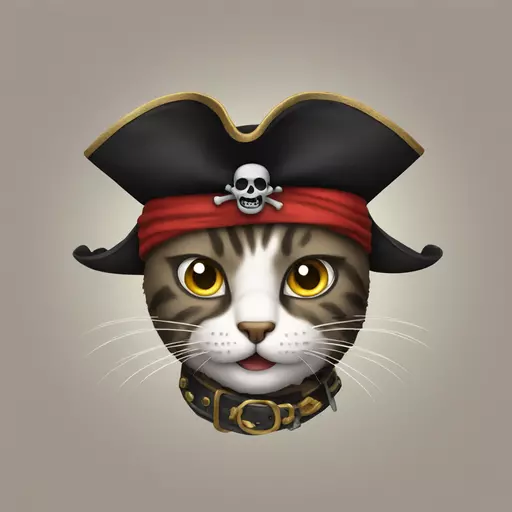 cat pirate emoji