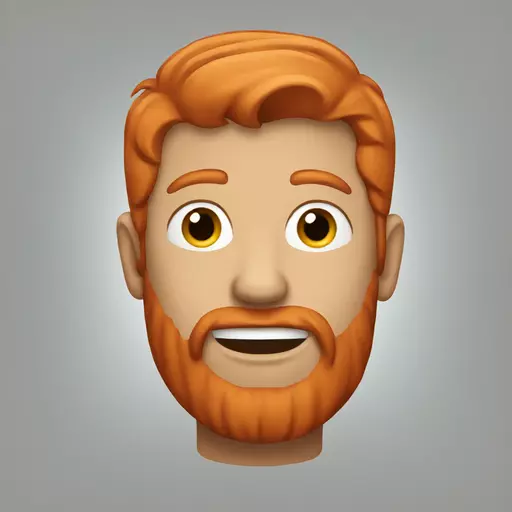 man with red hair emoji
