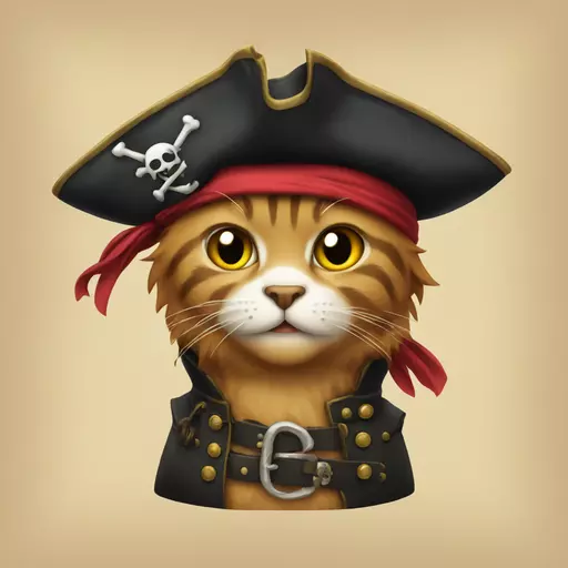 cat pirate emoji