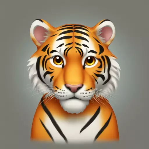 Orange tiger emoji