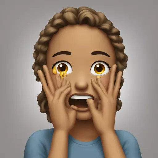Place the emoji of the girl hitting her hand on her face and the crying emoji, how would it look? emoji