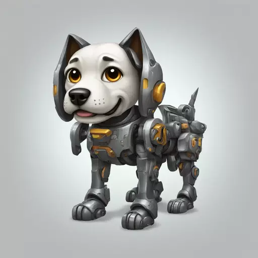 mecha dog emoji