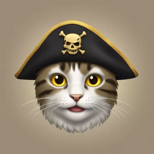 cat pirate emoji