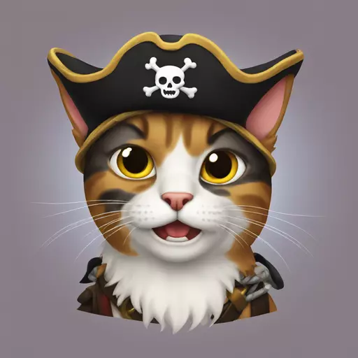 cat pirate emoji