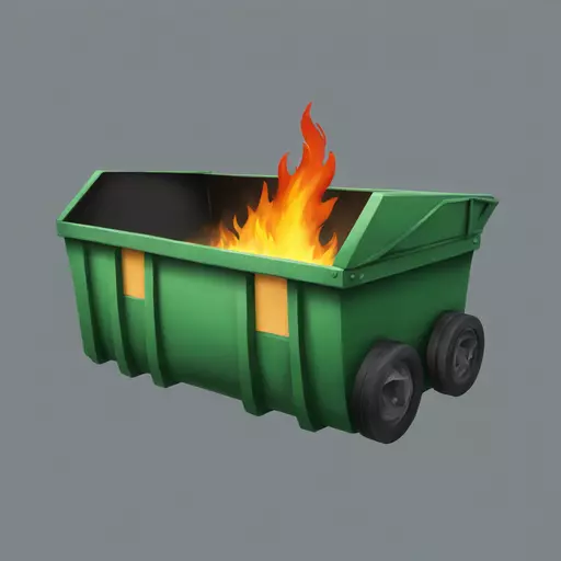 dumpster fire emoji