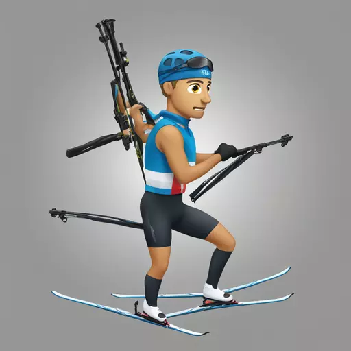 Biathlete emoji