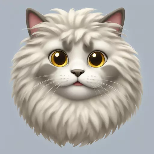 fluffy cat emoji