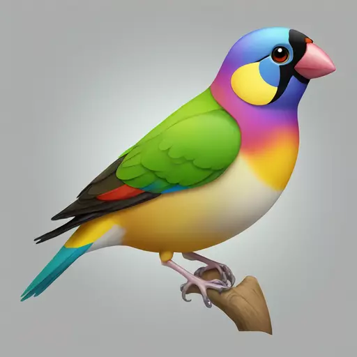 Gouldian finch  emoji