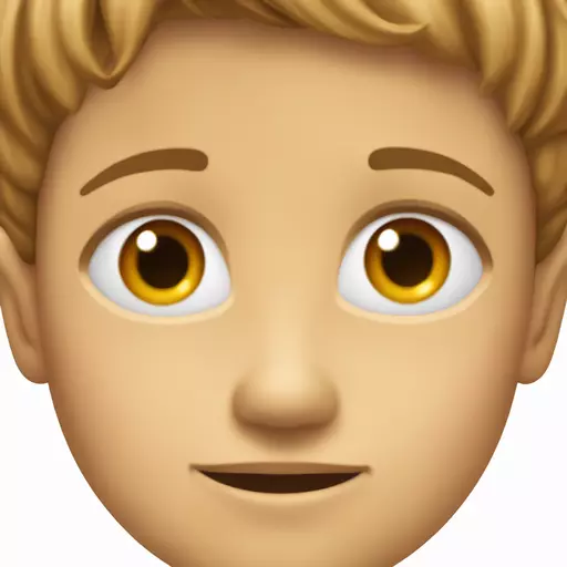 Enfant de 14 ans biej poids maron yeux formé  emoji