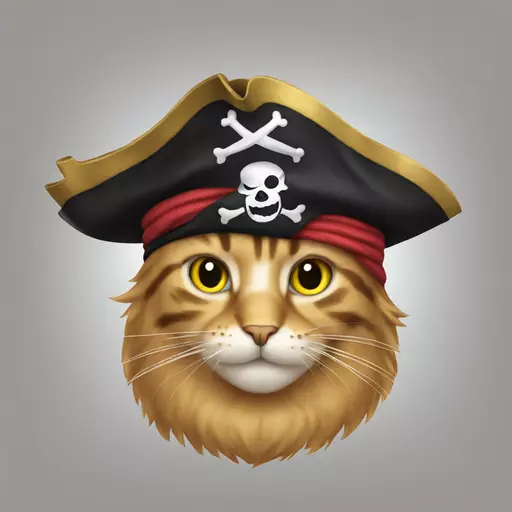 cat pirate emoji