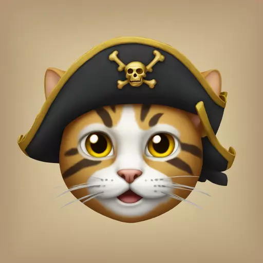cat pirate emoji