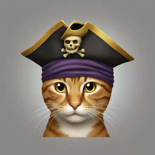 cat pirate emoji
