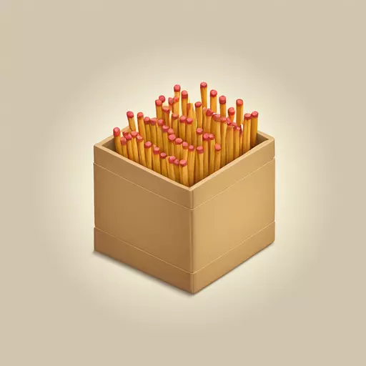 Box of matchsticks emoji